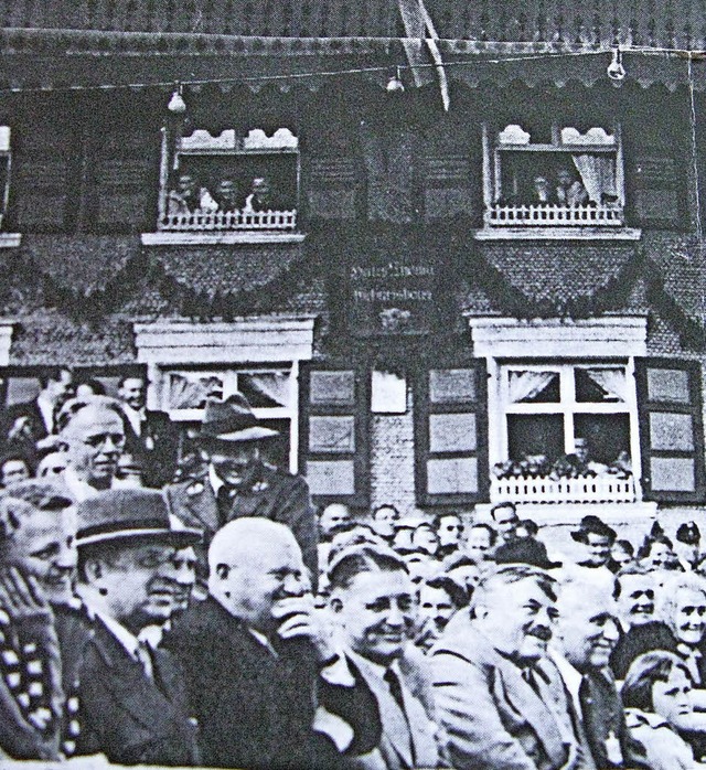 Festnachmittag des ersten Hans-Thoma-T...haus des Malers in  Bernau-Oberlehen.   | Foto: Repro: Ulrike Spiegelhalter