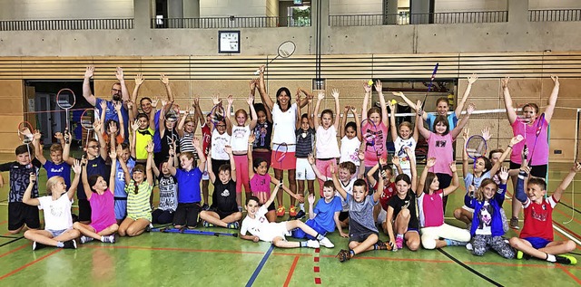 <BZ-FotoAnlauf>Sonnenrainschule: </BZ-...n Badmintonspielerin Nicole Grether.    | Foto: Privat