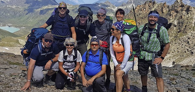 <BZ-FotoAnlauf>TG ALtdorf:</BZ-FotoAnl...ge Gruppe war in den Alpen unterwegs.   | Foto: Verein