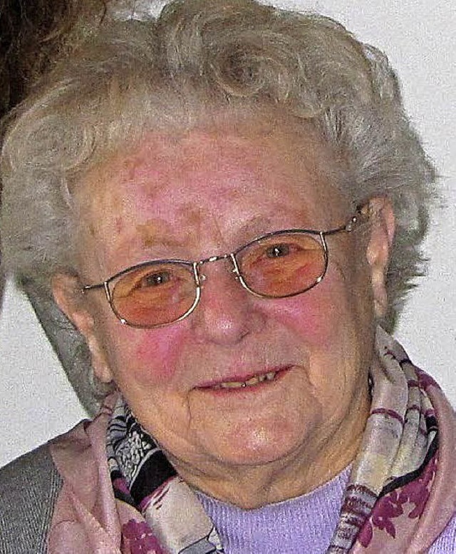 Lieselotte Trk bei ihrem Abschied im Jahr 2010 aus der Leitung der Hospizgruppe  | Foto: Archivfoto: Ruth Seitz