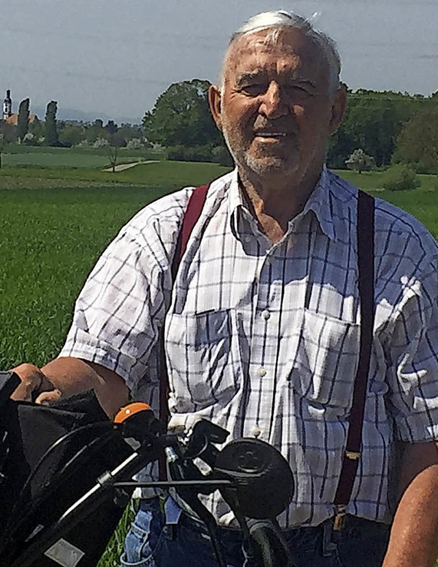 Gerhard Bssler lebt seit 2010 wieder in Meienheim. Er hat viel zu erzhlen.   | Foto: Hans Spengler