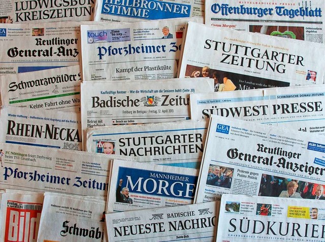 Ein Spiegelbild Deutschlands:  regional geprgte Tageszeitungen  | Foto: DPA