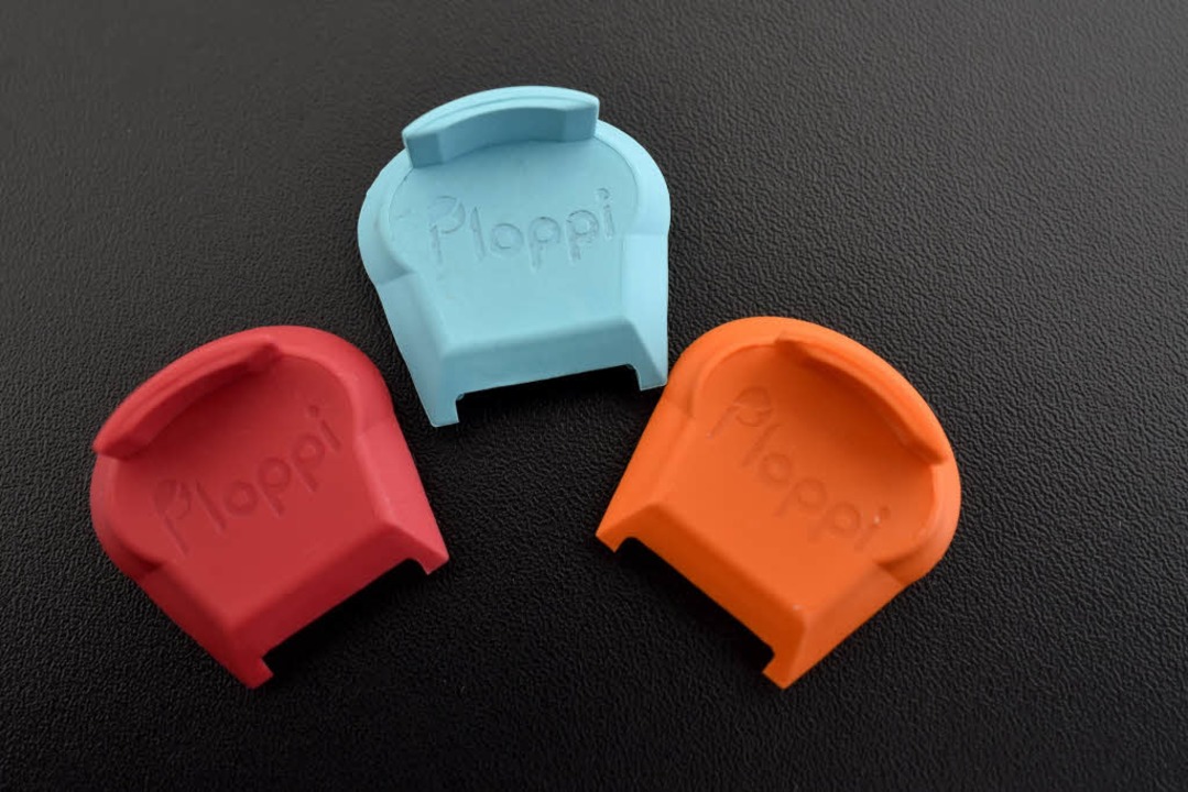 &#8222;Ploppi&#8220; gibt es in drei verschiedenen Farben.  | Foto: Thomas Kunz