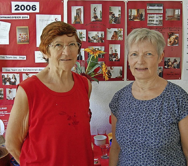 Gertrudis Wei und Claudia Nadler  | Foto: Tebbel