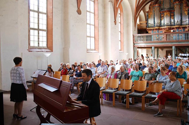 Die Marktmusiken in der Alten Stadtkirche sind ein echter Publikumsmagnet.  | Foto: Anja Bertsch