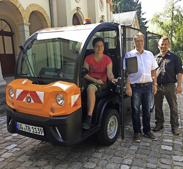 45000 Euro haben sich die Technischen ...Hans-Jrgen Jger und Herbert Costea.   | Foto: Cornelia Weizenecker