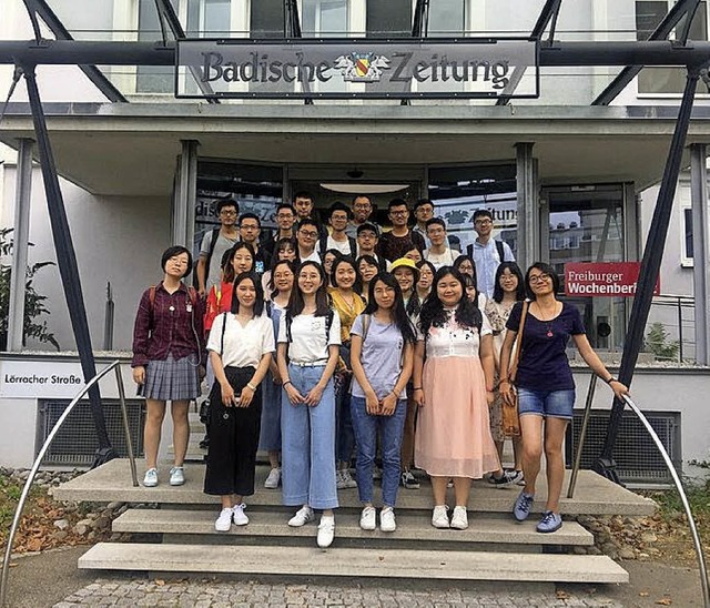 Studierende der Nankai-Universitt besuchten die BZ.  | Foto: Privat