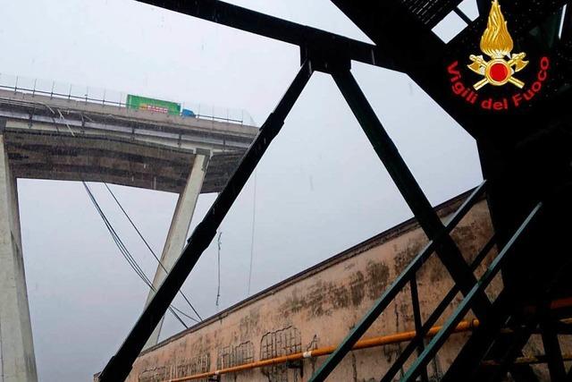 Mindestens 35 Tote bei Einsturz von vierspuriger Autobahnbrcke in Genua