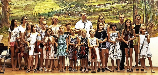 Der Violin- und Oboen-Nachwuchs der Musikschule Markgrflerland  | Foto: Privat