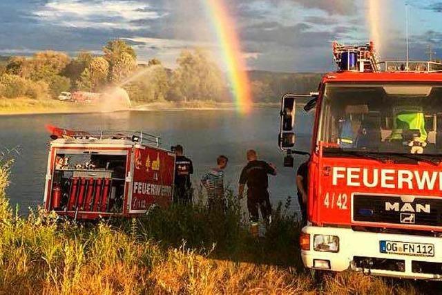 Die Friesenheimer Feuerwehr lsst Fische wieder atmen