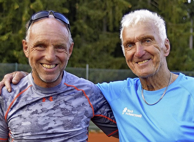 Ulli Straetker (links) und Ewald Hoff von der Tennisgilde  Lffingen.   | Foto: Philippe Thines