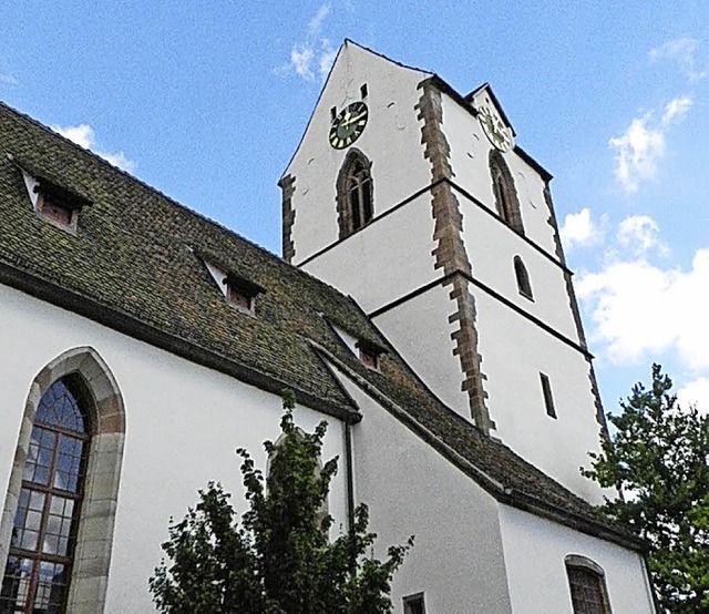 Jost F. Noller fhrt durch die Alte Kirche St. Michael.  | Foto: Privat