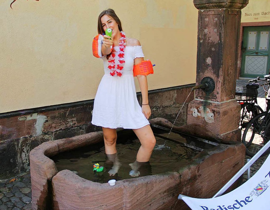 Im Brunnen in der Gerberau  | Foto: Laura Wolfert, Dorothea Winter