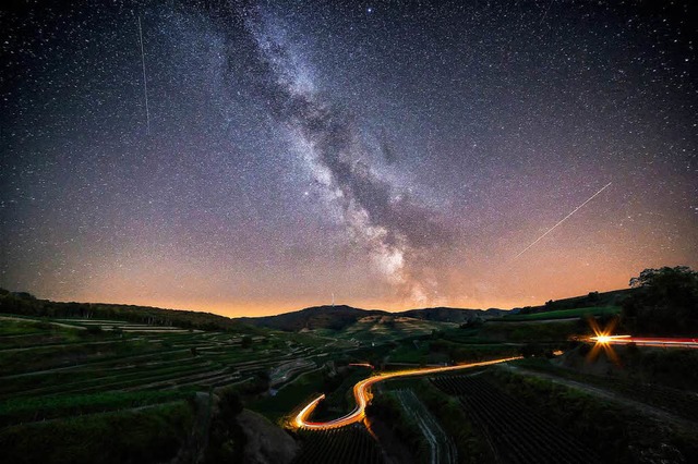 Nachthimmel ber dem Kaiserstuhl  | Foto: HAMOUDA BELAKHAL