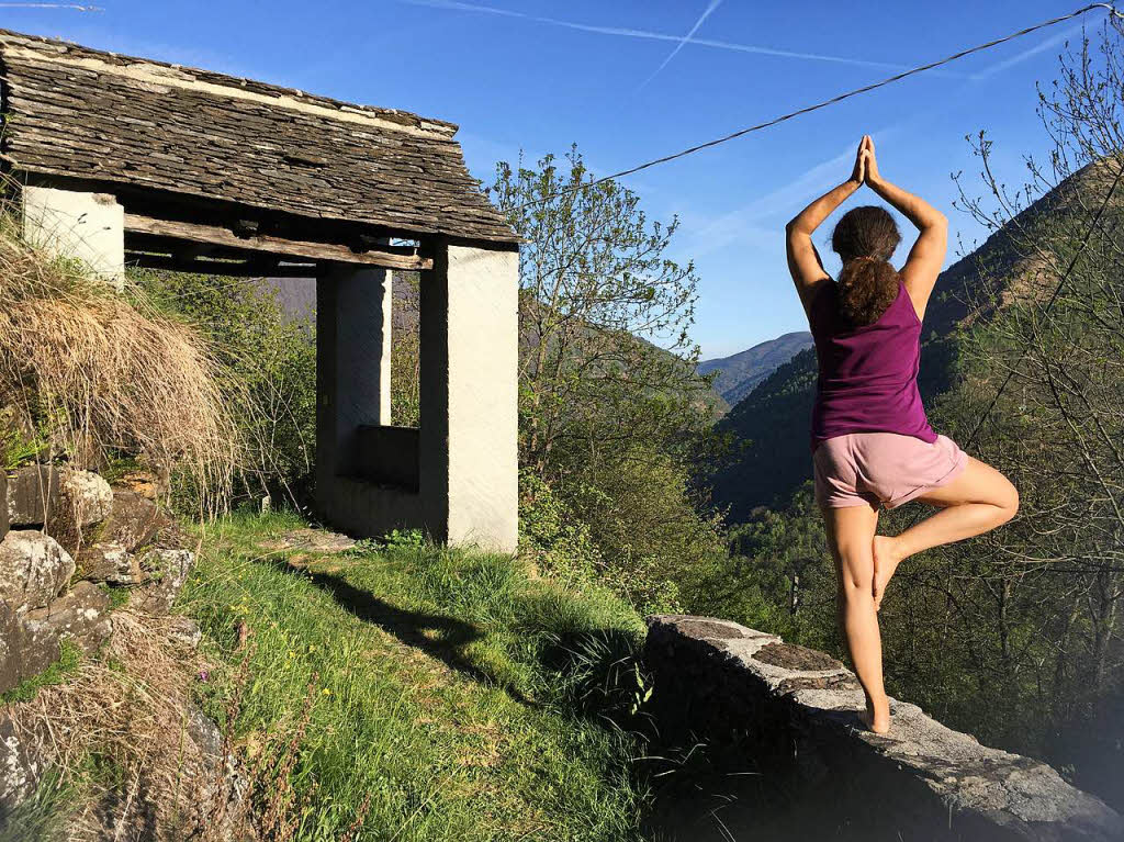Verena Teuchert: Yoga, dieses Bild entstand im Piemont, Leben pur.