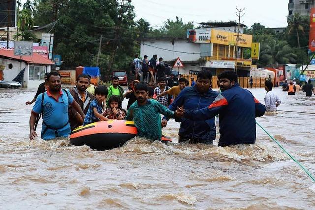 Regierung von Kerala spricht von der schlimmsten Flut seit 100 Jahren