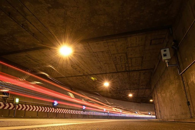 Im Schtzenalleetunnel gab es vergange...eter, doppelt so schnell wie erlaubt.   | Foto: Thomas Kunz