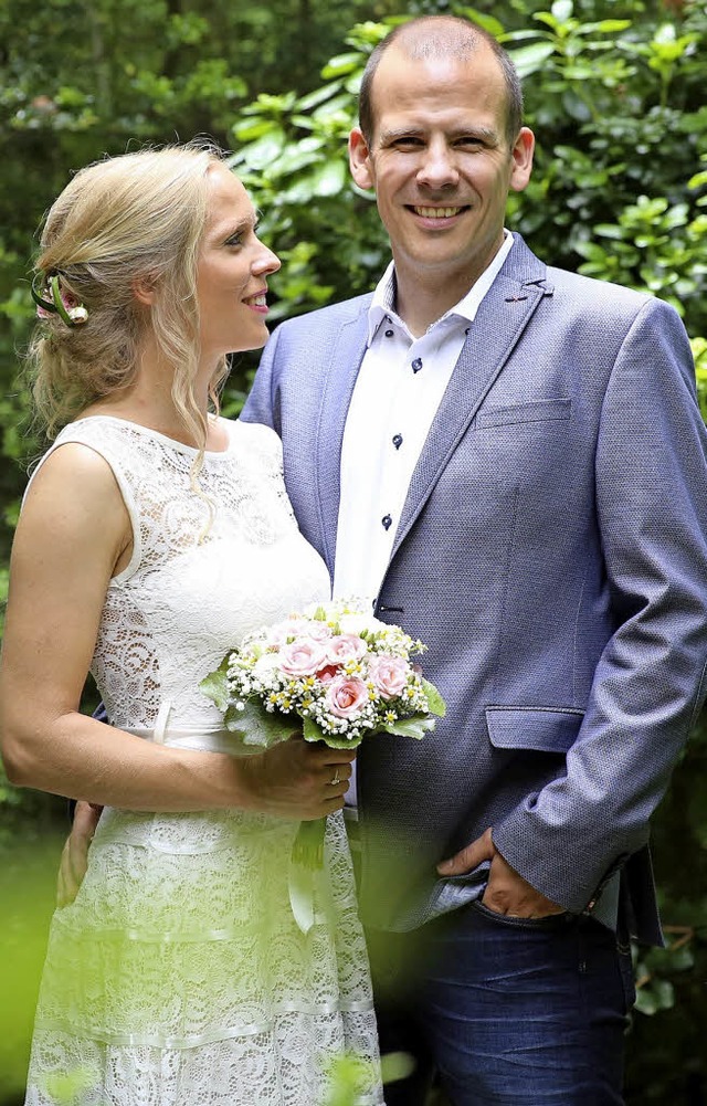 Cornelia und Stefan Burry bei ihrer Hochzeit  | Foto: Cornelia  Burry