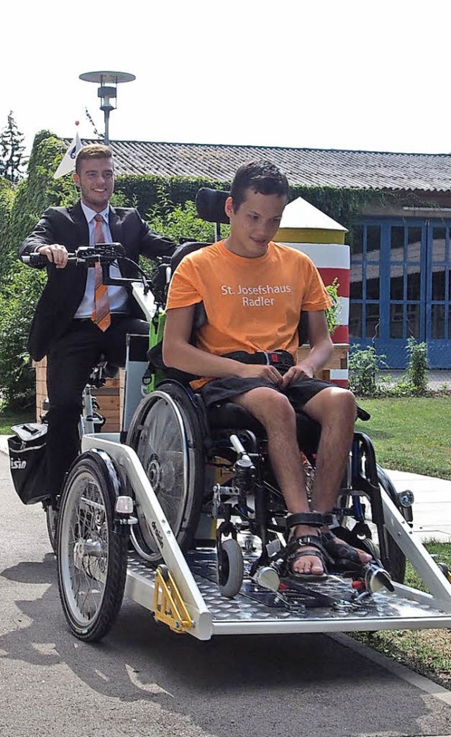 Das Rollstuhl-E-Bike war ein langgehegter Wunsch.   | Foto: St.Josefshaus