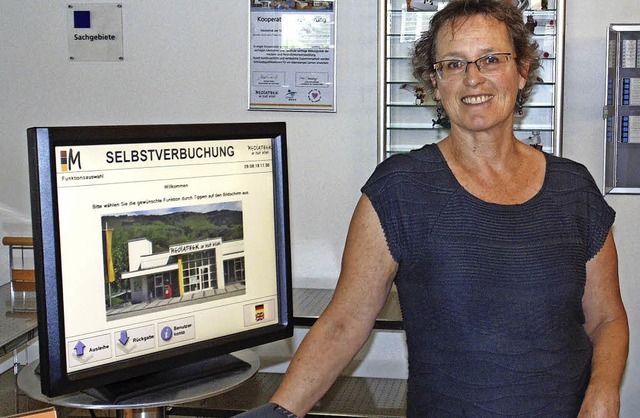 Die Leiterin der Mediathek, Annemarie ...rd Ende Mrz 2019 in Ruhestand gehen.   | Foto: M. Gottstein