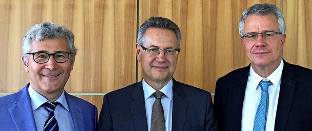 Martin Graf (rechts) vom Amtsgericht L...ander Riedel (Mitte) und Andreas Neff.  | Foto: Amtsgericht