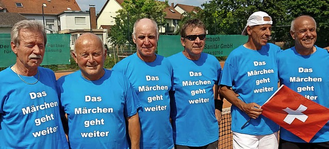 <BZ-FotoAnlauf>TC Mllheim: </BZ-FotoA...ie Tennis-Herren 60 sind aufgestiegen.  | Foto: privat