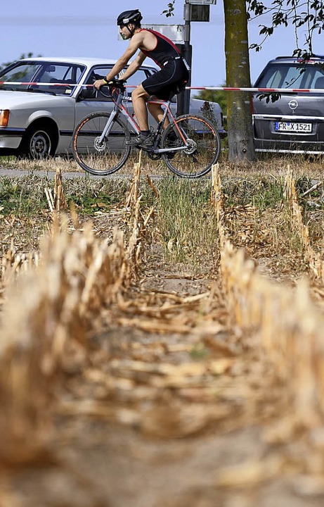 Die Leidenden:  Natur und Triathlet mssen  viel aushalten.  | Foto: Patrick Seeger