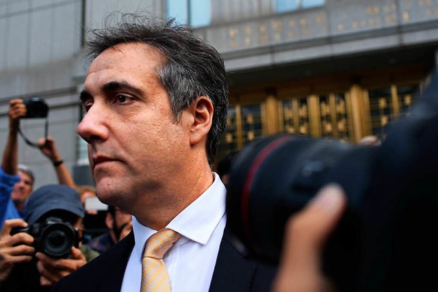 Der langjhrige Anwalt von US-Prsiden...gale Wahlkampffinanzierung eingerumt.  | Foto: AFP