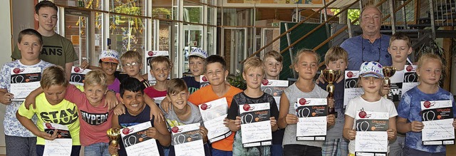 Das Tischtennis-Sportabzeichen erwarben 17  Schler der Rosenburgschule.   | Foto: Volker Mnch