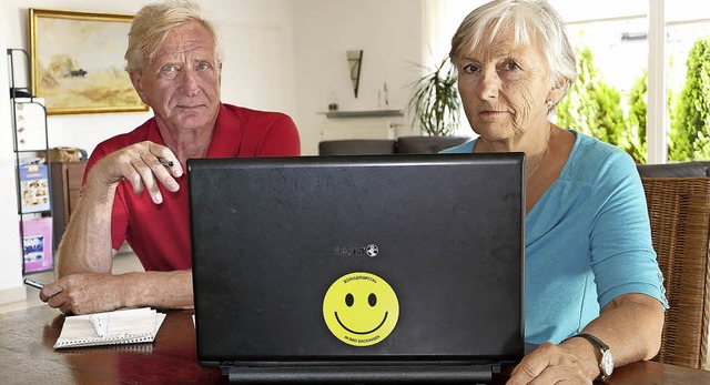 Beatrix und Wolfgang Kster vom Frderverein Pro Spital Bad Sckingen  | Foto: Martin kpfer