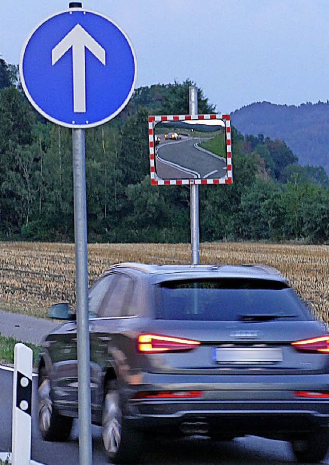 &#8222;Spieglein, Spieglein dort am Pfosten&#8197;...&#8220;   | Foto: Dietsche