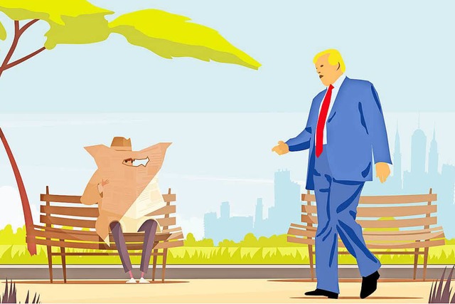 Trump meint, die US-Geheimdienste arbeiteten nicht fr, sondern gegen ihn.   | Foto: Illustration: adobe.com/J. Dresemann