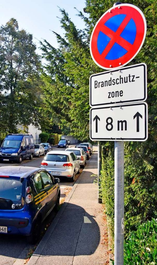 Parkpltze sind Mangelware in Zhringe...l da, wo er es eigentlich nicht darf.   | Foto: Michael Bamberger