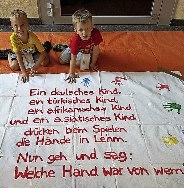 Wir sind alle gleich &#8211; die Botschaft dieses Plakates ist eindeutig.  | Foto: Julienne Rogg