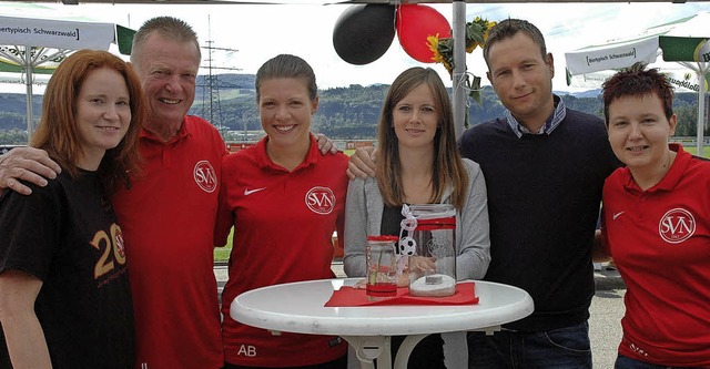 Das Jubilumswochenende des Frauenfub...kert, Frank Eckert und Stephanie Weber  | Foto: Chymo