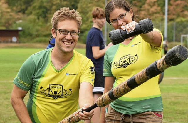 Even Savage und seine Frau Valkyrie sind aus Kanada angereist.  | Foto: Rita Eggstein