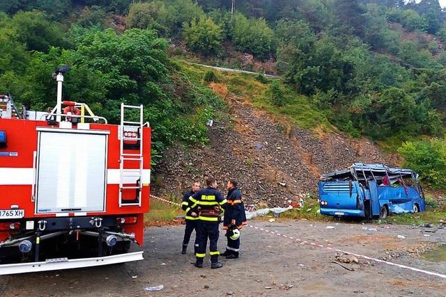 Schweres Busunglück in Bulgarien mit 16 Toten