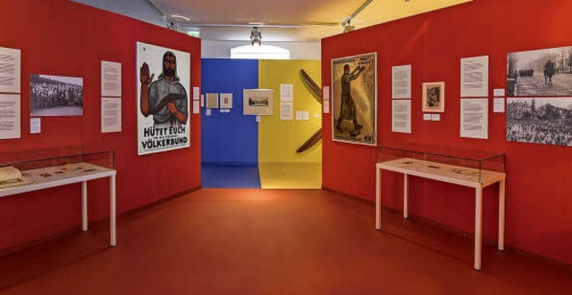 Die Rume der Ausstellung Zeitenwende ...elb gehalten ist der Raum ber Baden.   | Foto: Dreilndermuseum Lrrach