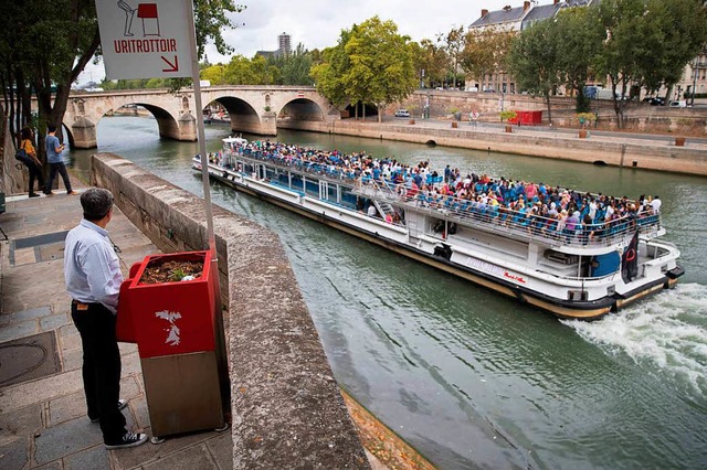Premiumblick auf die Seine &#8211; und zurck.  | Foto: AFP