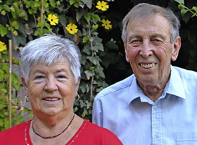 Gehen ihren Lebensweg nun seit 60 Jahr...nn und Hilda Waldvogel aus Rudenberg.   | Foto: Liane schilling
