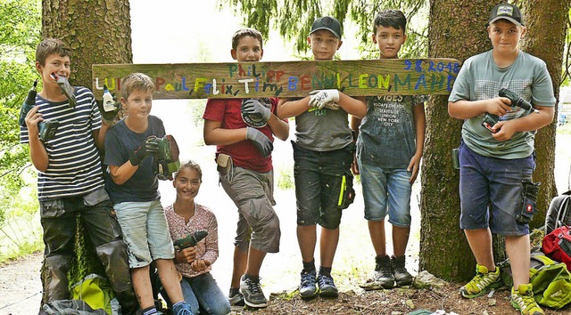 Acht Kinder und Jugendliche haben zwei...e neue Ideen entwickelt und umgesetzt.  | Foto: Privat