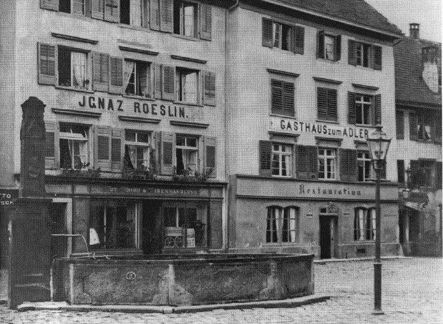 Im Gasthaus zum Adler in Bad Sckingen grndete sich der Verein.  | Foto: Stadtarchiv 