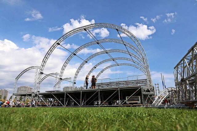 Weil die E-Werkbhne fr die mehr als ...ein ist, muss eine neue gebaut werden.  | Foto: Christoph Breithaupt