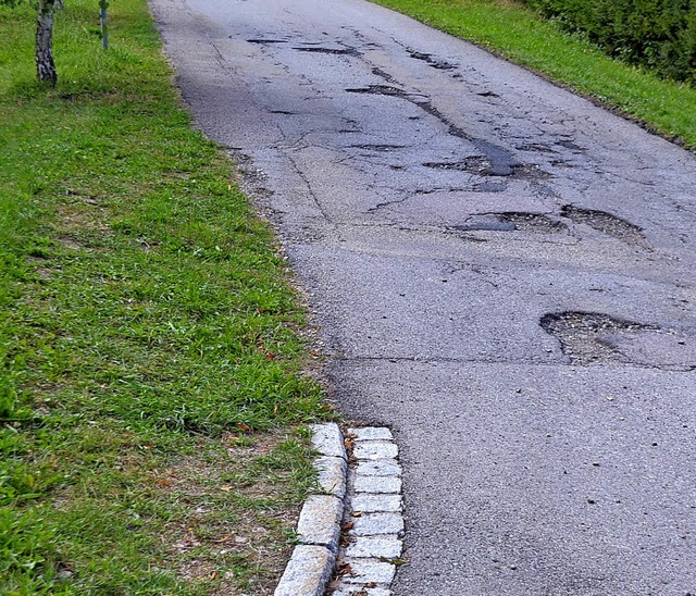 Der Birkenweg in Friedenweiler wird sa...eichen derzeit in die Grasflche aus.   | Foto: Liane Schilling