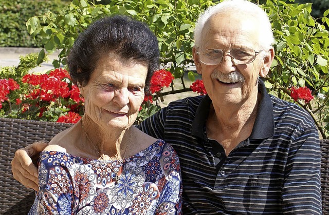 Seit 60 Jahren verheiratet: Dorothea und Paul Schmidle   | Foto: Werner Probst