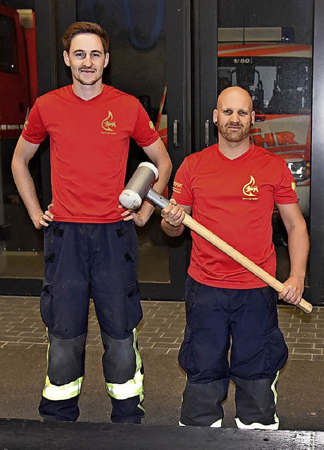 Pascal Kirn und Daniel  Nordmann leite...ortgruppe der Freiwilligen Feuerwehr.   | Foto: Salathe