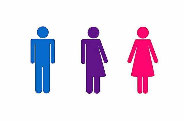 Drei Geschlechter:  Mann,  Frau,  Intersexuell.  | Foto: krissikunterbunt