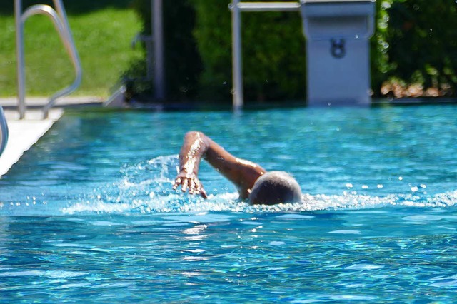 So viel Platz hatten die Schwimmer in diesem Sommer selten.  | Foto: Peter Gerigk