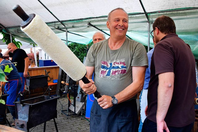 Die Partnerstadt Meerane ist auch wieder vertreten  | Foto: Heidemarie Wussler