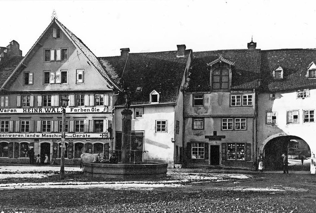 Eines von 1300 Bildern: Der Untere Rat...iner Aufnahme aus dem Jahr 1912/1913.   | Foto: Verlag Anton Rebholz